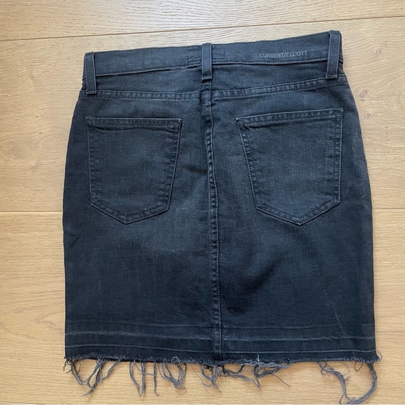 Current/Elliot black denim skirt - Picture 2 of 3